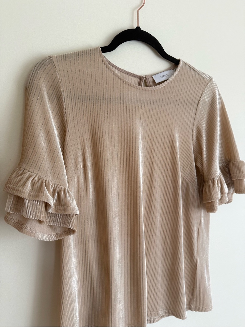 GREYLIN Metallic Ribbed Velvet Top - Picture 3 of 5